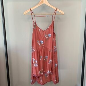 Wild Pearl Sleeveless High/Low Floral Sun Dress